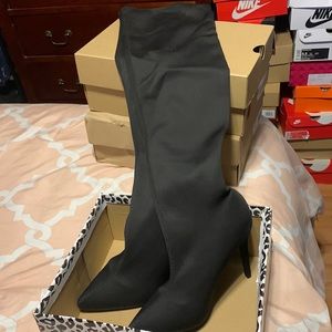 Anne Michelle thigh high stretchy boots